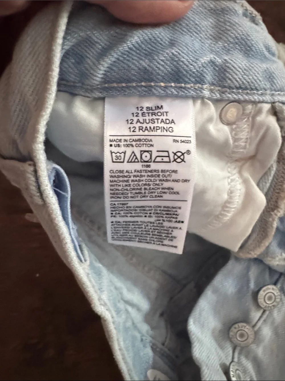 NWOT Old Navy Light Blue Distressed Kids Denim Shorts